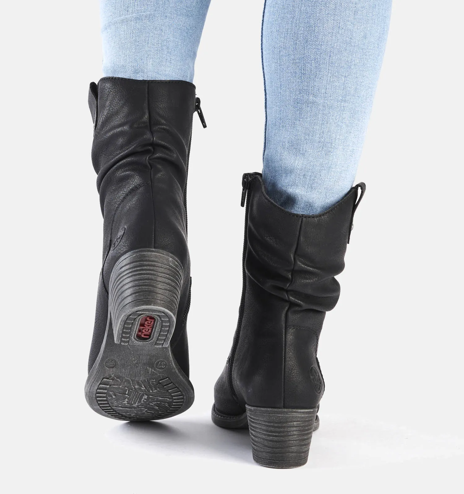Rieker Cowboy boots zwart