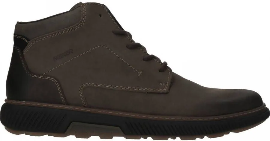 Rieker Veterboots Groen Leer 382241