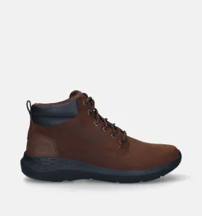 Skechers Hoge schoenen cognac