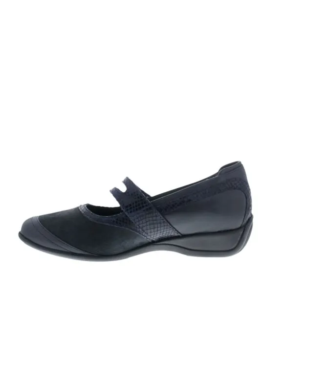 Xsensible Palermo navy/piton Instapschoenen